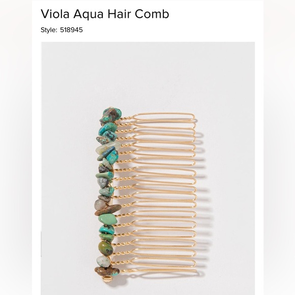 NWT Francesca’s Viola Aqua Hair Comb (Unopened) - Picture 2 of 5